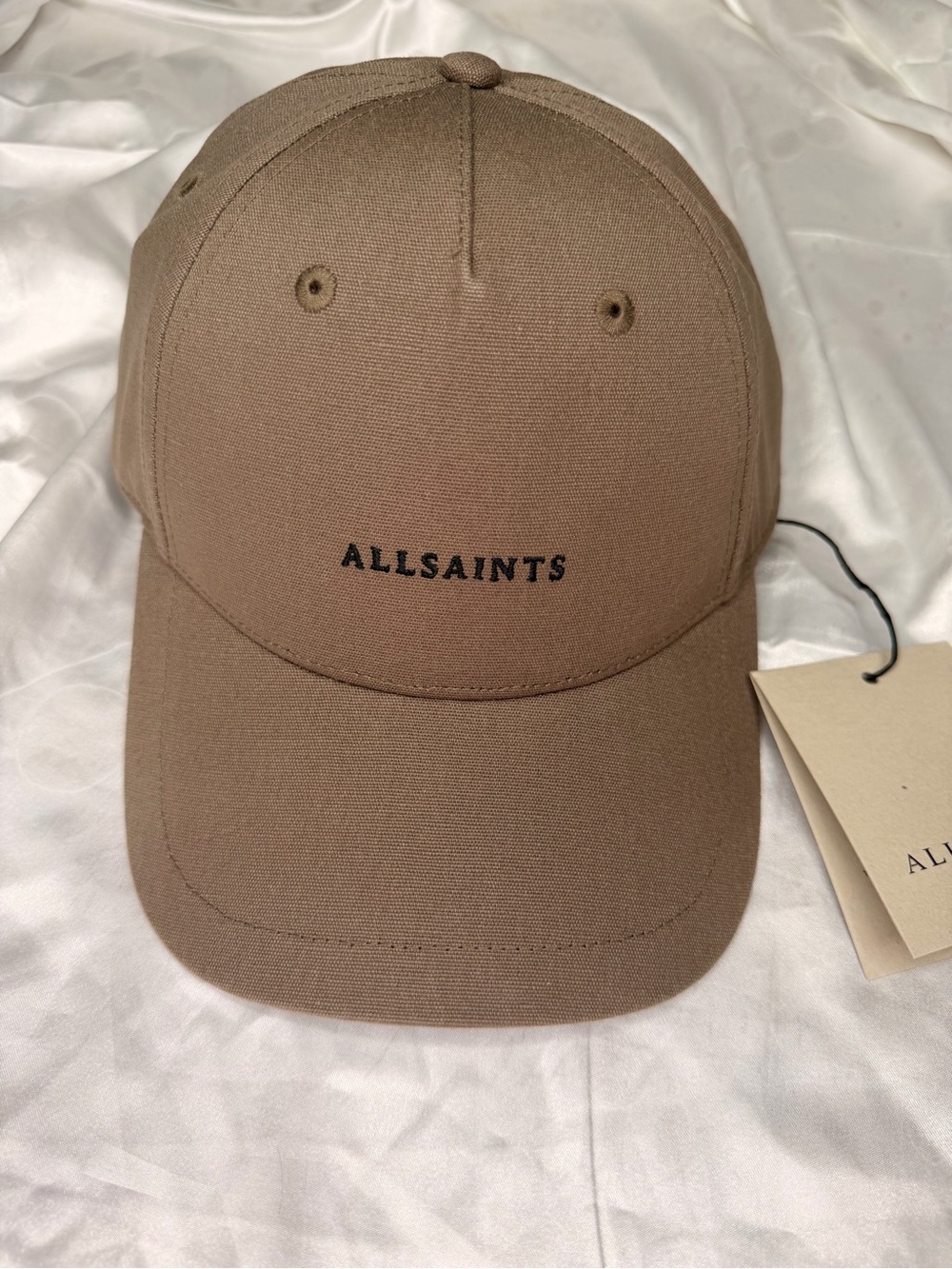 AllSaints Brown Logo Baseball Cap